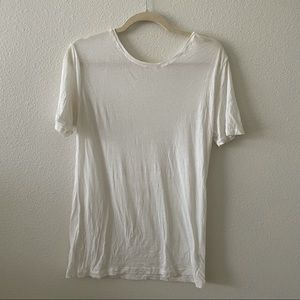 American Apparel backless oversized white tee